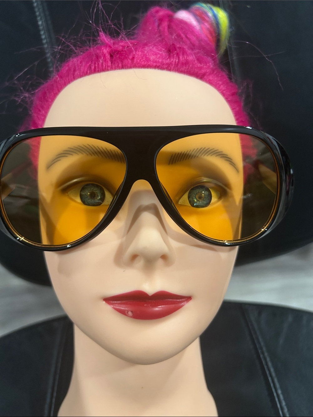Yellow Lens Fashion Aviator Sunglasses - Women's Accessories
